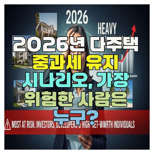  2026년 다주택 중과세 유지 시나리오, 가장 위험한 사람은 누구?