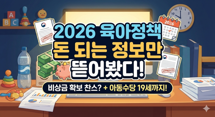  2026년 육아정책, 둥이 아빠가 밤새 뜯어봤습니다 (ft. 비상금 확보 찬스?)
