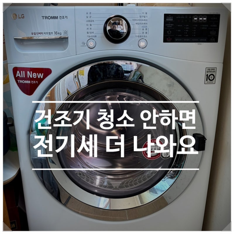 매월 말 건조기 청소 루틴, 다이소 세척솔 하나로 충분했어요