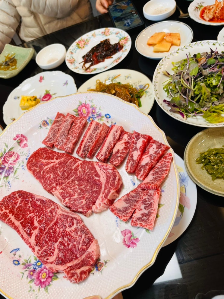  청도 한정식 맛집 목장원힐링가든 아이 밥 무료, 12첩반찬에 한우까지