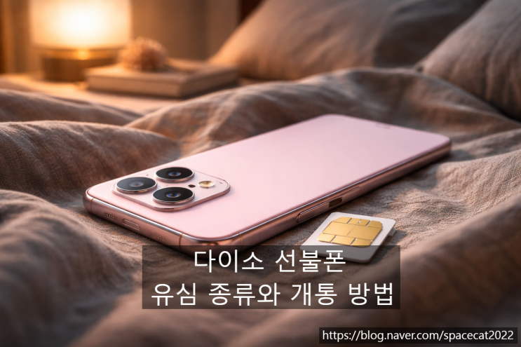  다이소 선불폰 개통 가능한 유심 종류와 접수 방법 총정리