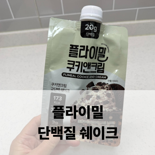  플라이밀 단백질 쉐이크 간단한 저녁 추천
