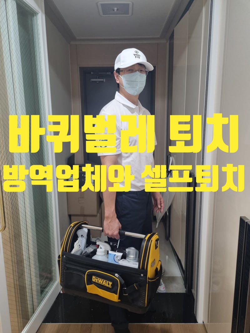 바퀴벌레 퇴치 방역업체와 셀프 퇴치의 차이