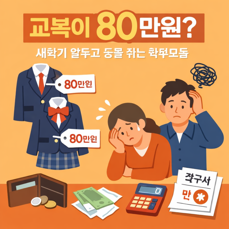 교복 지원금 40만원 받아도 추가로 50만원 더? 학부모 분노