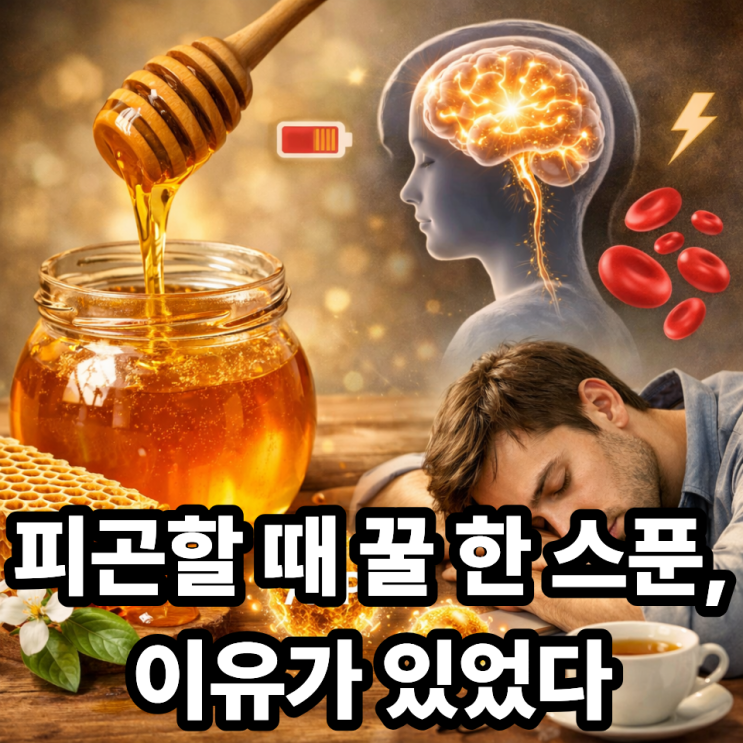  꿀이 피로 회복에 도움이 되는 원리, 몸이 빠르게 반응하는 이유