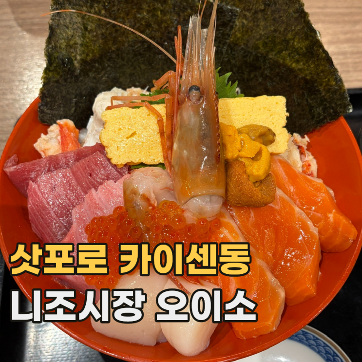 니조시장 오이소 大磯 아침부터 웨이팅 있는 삿포로 카이센동 맛집