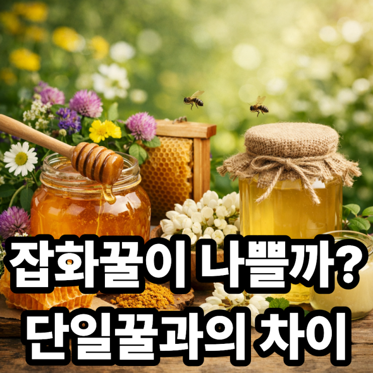  잡화꿀 vs 단일꿀 차이점 정리｜어떤 꿀을 골라야 할까?