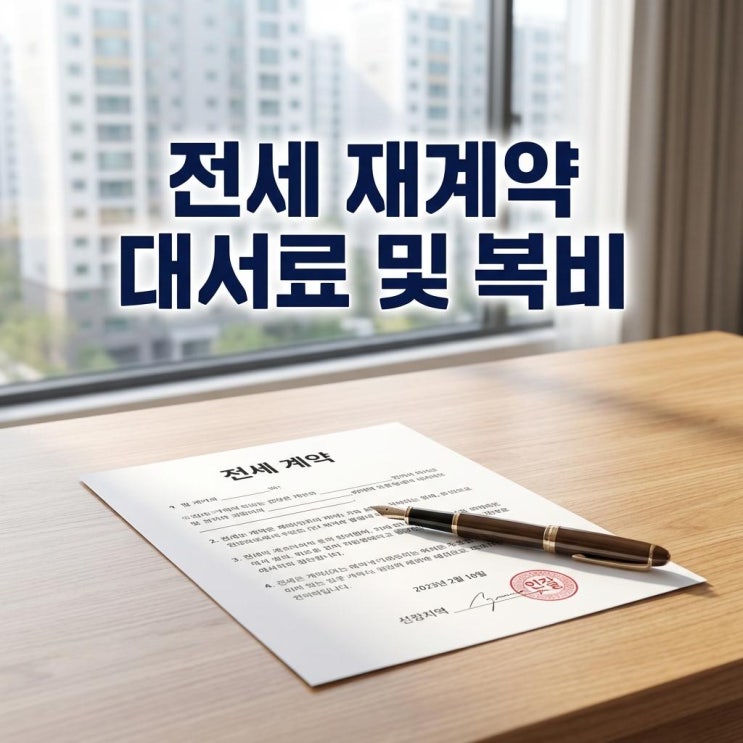  전세 재계약 대서료 및 복비 수백만 원 아끼는 법! '대서'로 10만 원에 끝내기 (직거래 꿀팁)