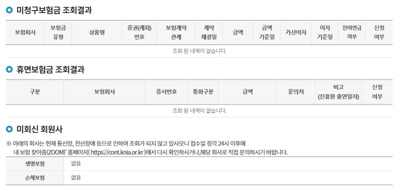 내보험금찾아줌 휴먼보험금 조회 결과 없음 뜨는 이유와 숨은 돈 찾는 추가 방법 3가지