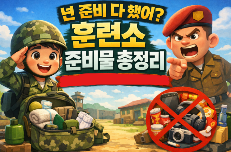  훈련소 입대 전 필수 정보 총정리(훈련소 위치, 지급품, 소지 금지 품목)