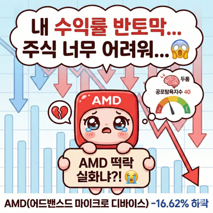  AMD 주가 무려 -16% 하락 이유는?