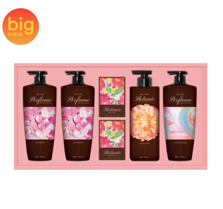 쿠폰가 15,900원) LG생활건강 설선물세트 샴푸바디 프리미엄 퍼퓸 컬렉션 + 쇼핑백 증정