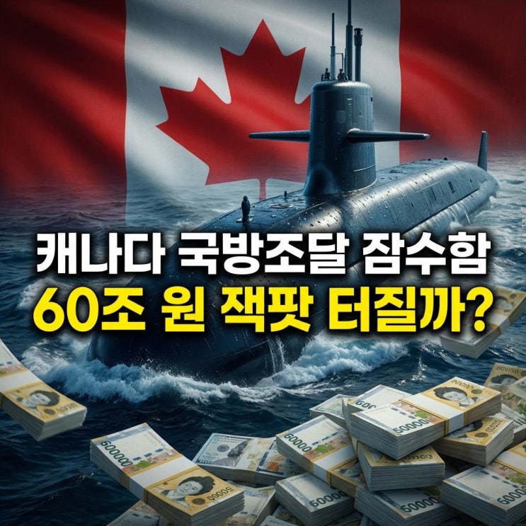  캐나다 국방조달 잠수함 60조 원 잭팟 터질까? 수주전의 경제적 득실 분석