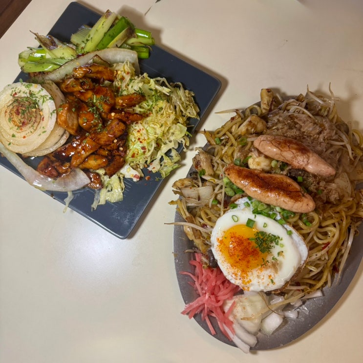  문래 술집 철판요리 맛집 아카이테판 시오소바 테판구이 후기
