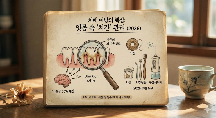 칫솔질만으론 부족한 치매 예방, 잇몸 속 '치간'이 핵심인 이유