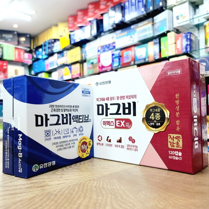 유한양행 마그비EX vs 마그비액티브 성분 함량 및 효능 완벽 비교