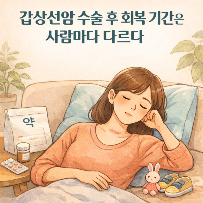 갑상선암 수술 후 회복 기간은 사람마다 다르다｜전절제 후 적응 중인 몸