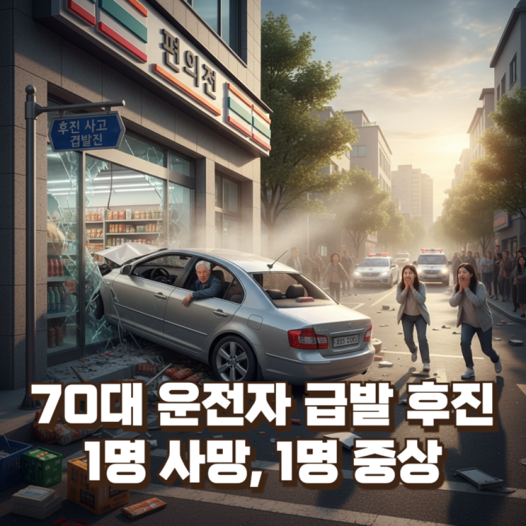  “브레이크 밟았다”는데… 70대 운전자 후진 차량, 약국 돌진 사고의 충격