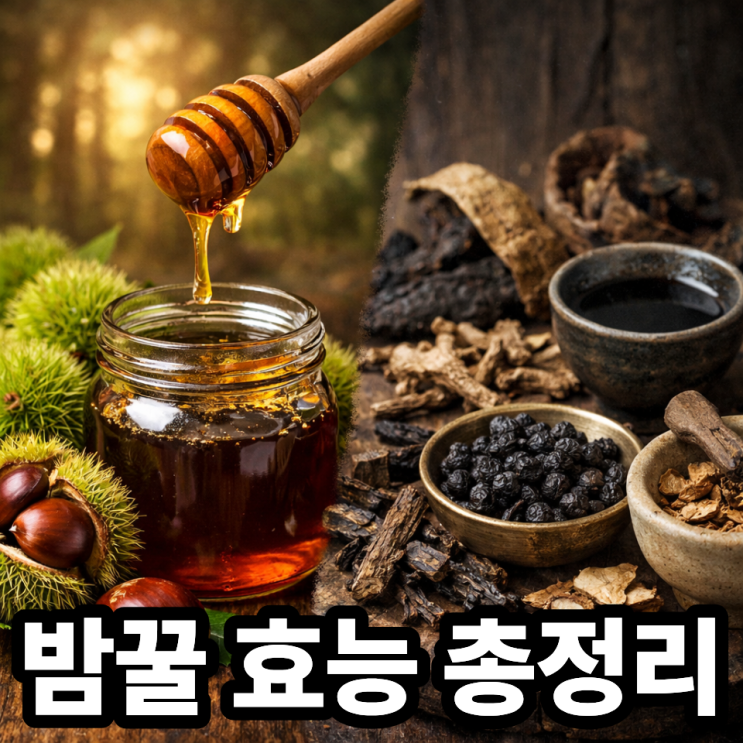  밤꿀 효능 총정리｜쌉싸름한 쓴맛이 생기는 진짜 이유