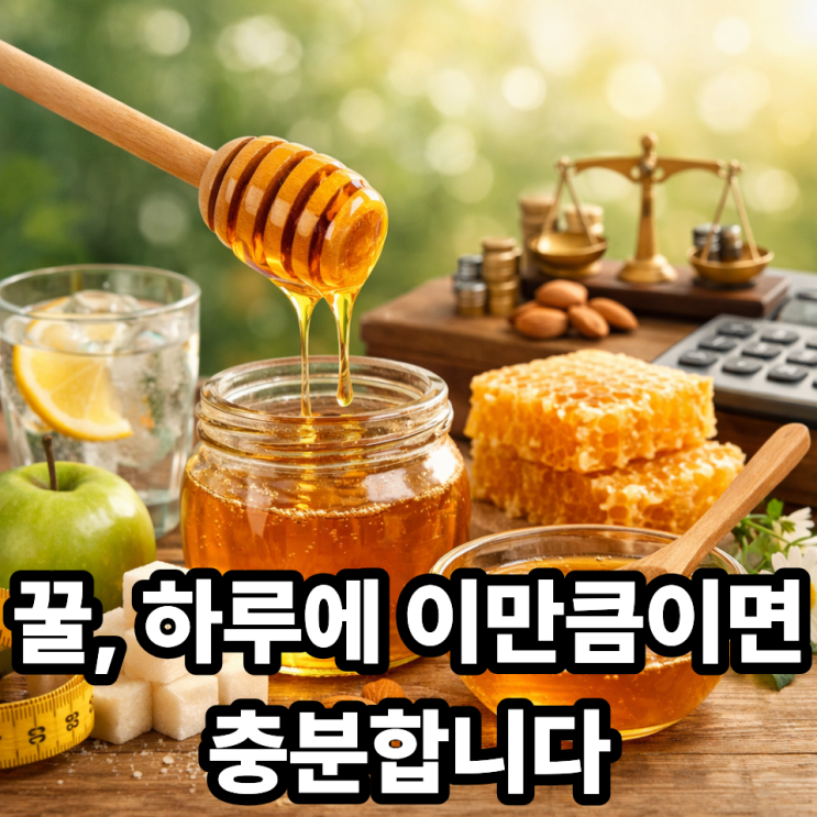  꿀 하루 권장 섭취량은 어느 정도일까? 건강하게 먹는 기준