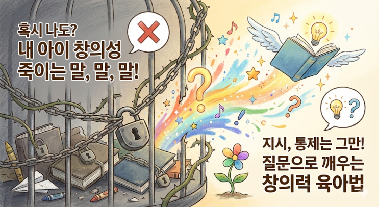  [육아꿀팁] 아이 창의력 싹 다 죽이는 부모의 말버릇 3가지 (ft. 쌍둥이맘의 반성문)
