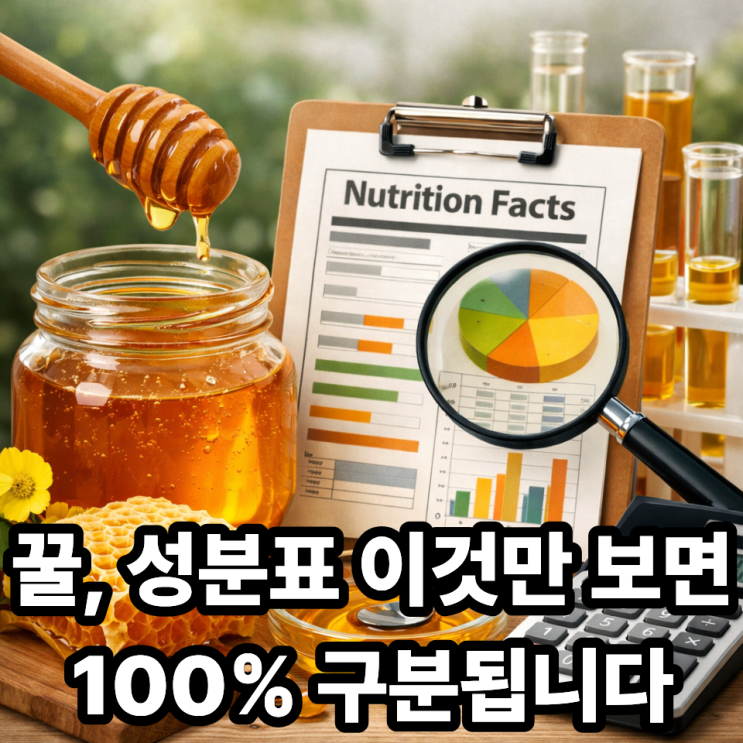   꿀 구매 시 성분표 보는 법, 진짜 꿀 고르는 가장 쉬운 체크포인트