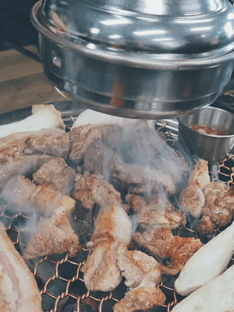  제주 교래흑돼지 표선점 참숯불구이