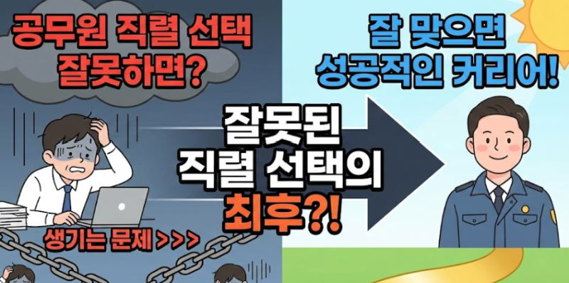 공무원 직렬 선택 잘못하면 생기는 문제