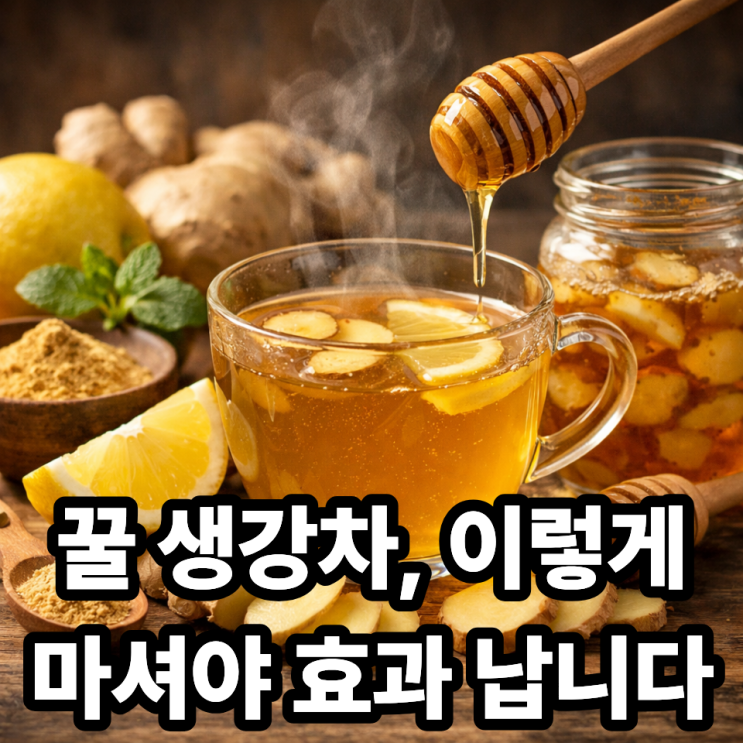   꿀 생강차 효과 제대로 보는 법｜잘못 마시면 반감됩니다