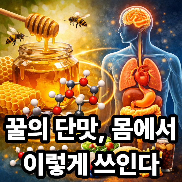  꿀 속 당분 구조와 몸에 미치는 영향, 설탕과의 차이점 정리