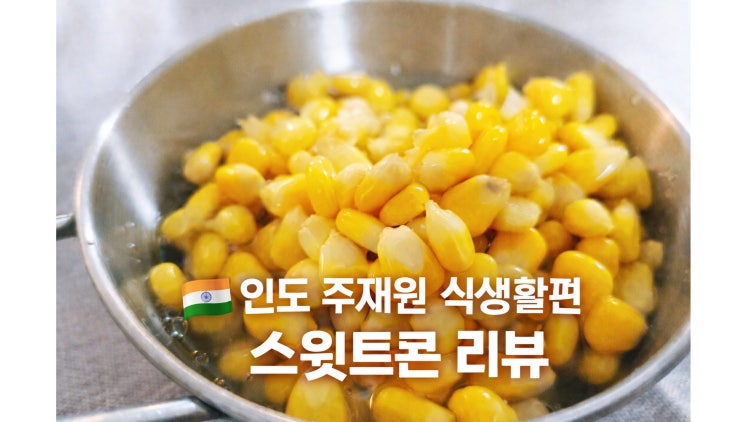  인도 주재원 식생활편 스윗트콘 통조림 대체 식재료