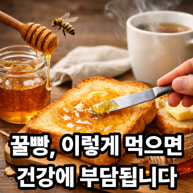   꿀을 빵에 발라 먹을 때 주의점｜건강 간식으로 먹으려면 꼭 체크!