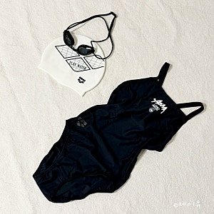 아레나 수영복 스트릿 원피스 드롭백 A5BL1LO67BLK 리뷰