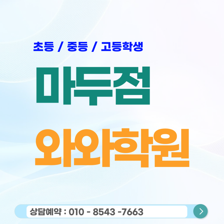  마두 고등 와와학원 국영수 장항동학원, 서술형과 응용력 완벽 대비
