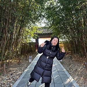 [내돈내산] 방한용품 - 에스까다 사가 폭스퍼 다운 패딩 내돈내산 강추 후기 | 155cm 키작녀 에....