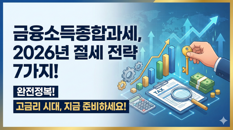  금융소득종합과세 완전정복! 2026년 고금리 시대 절세 전략 7가지