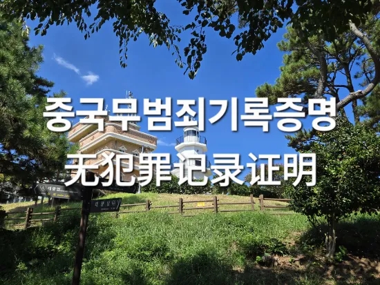  외국인(필리핀 국적) 중국무범죄기록증명 발급