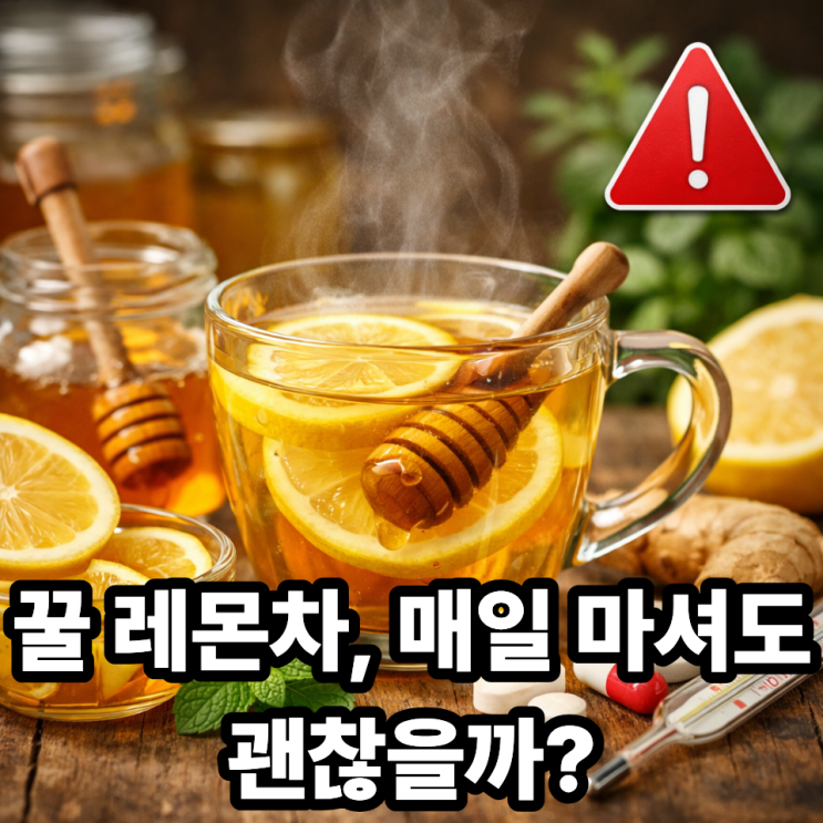  꿀 레몬차 효능과 주의점｜매일 마셔도 괜찮을까?