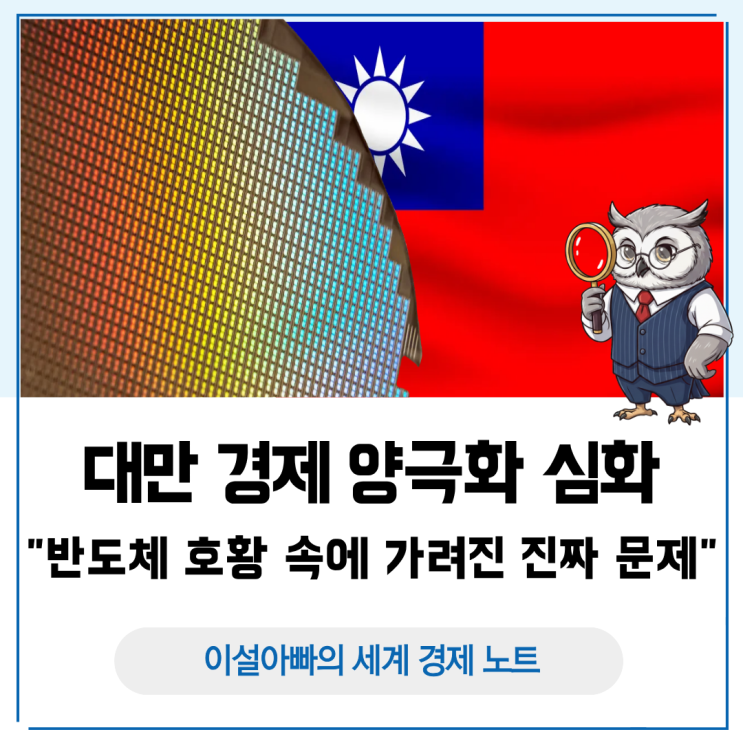  대만 경제 양극화 심화, 반도체 호황 속에 가려진 진짜 문제