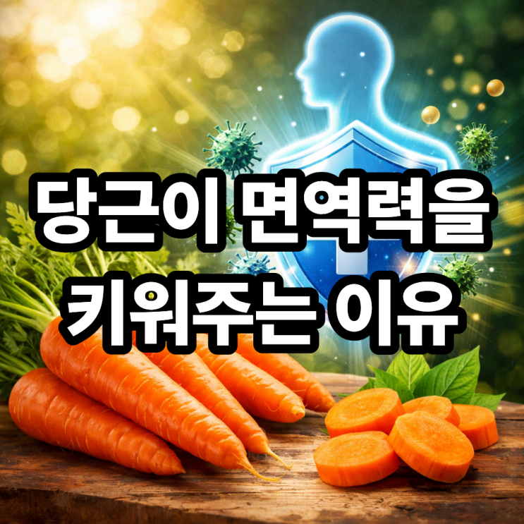  당근과 면역력의 상관관계, 꾸준히 먹으면 달라지는 몸의 반응