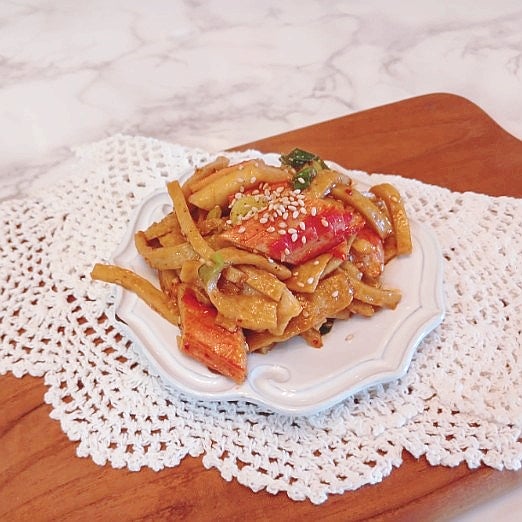 도시락반찬 백종원 어묵볶음 응용편! 맛살 넣고 '10분'만에 끝내는 간장 오뎅볶음