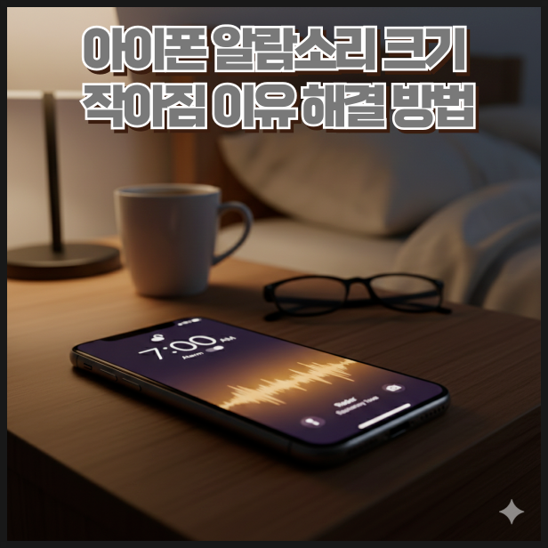 아이폰 알람소리 크기 작아짐 이유 볼륨 버튼 때문 아닙니다
