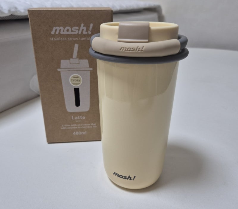 모슈 라떼 스트로우 텀블러 아이보리 480ml 후기