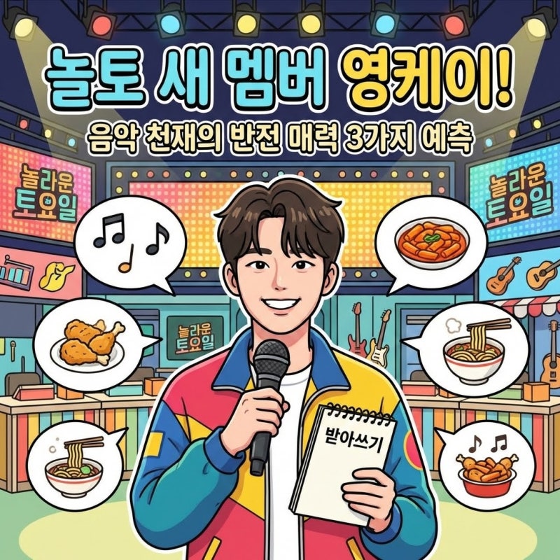 놀토 새 멤버 데이식스 영케이! 2월 28일 첫 방송, 놓칠 수 없는 반전 매력 3가지!