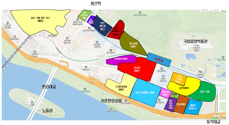  [임장 전 사전 스터디] 26년 2월 :: 리모델링과 재건축이 빚어낼 한강변의 새 역사 (용산구 동부 이촌동) + 용산 국제 업무 지구