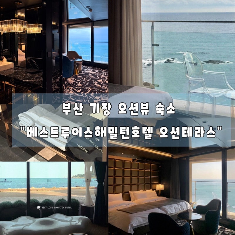 부산 기장 오션뷰 가성비 숙소 추천 베스트 루이스 해밀턴호텔 오션테라스 후기 (기장 롯데....