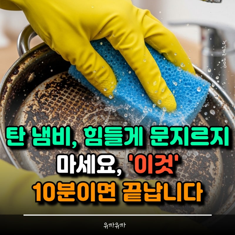 탄 냄비, 힘들게 문지르지 마세요, '이것' 10분이면 끝납니다