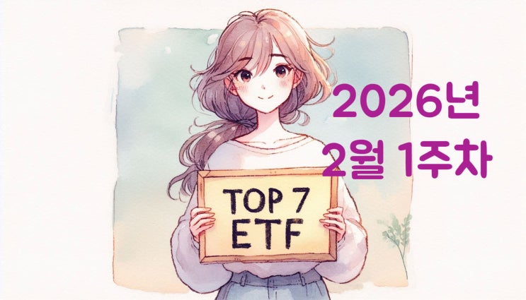  개인이 가장 많이 산 국내 ETF TOP 7 + 주간 수익률 TOP 7 | 2026년 2월 1주차