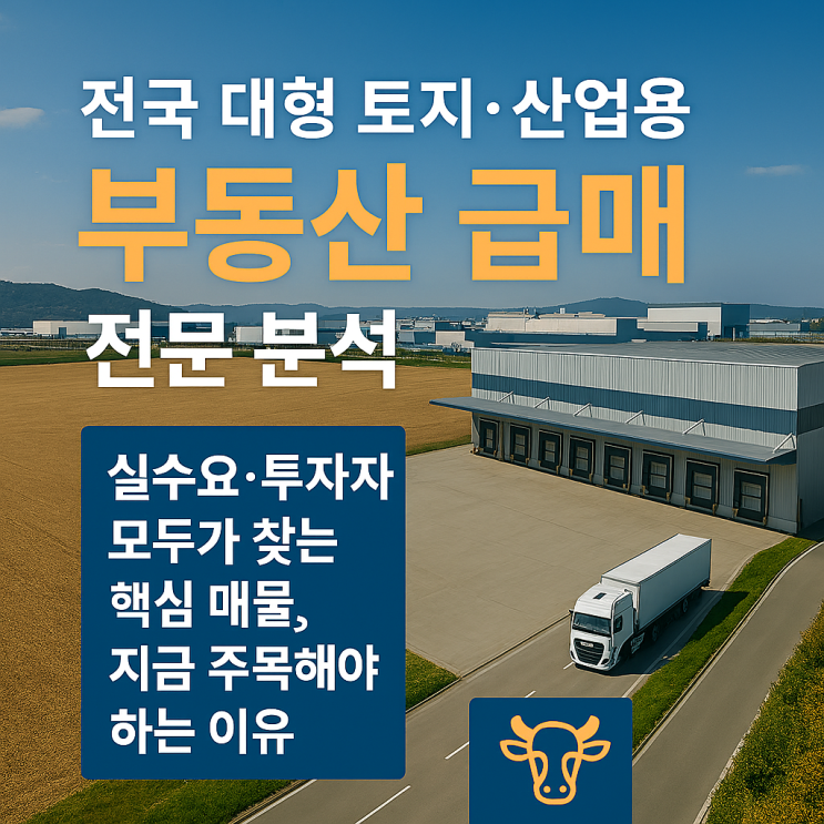   전국 대형 토지·산업용 부동산 급매 전문 분석