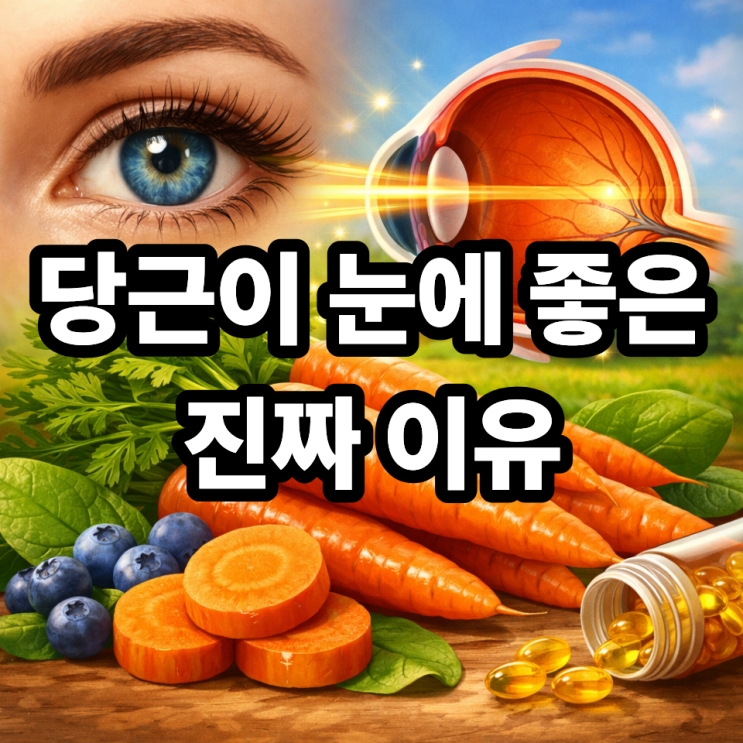  당근이 눈 건강에 좋은 진짜 이유, 루머가 아닌 핵심만 정리